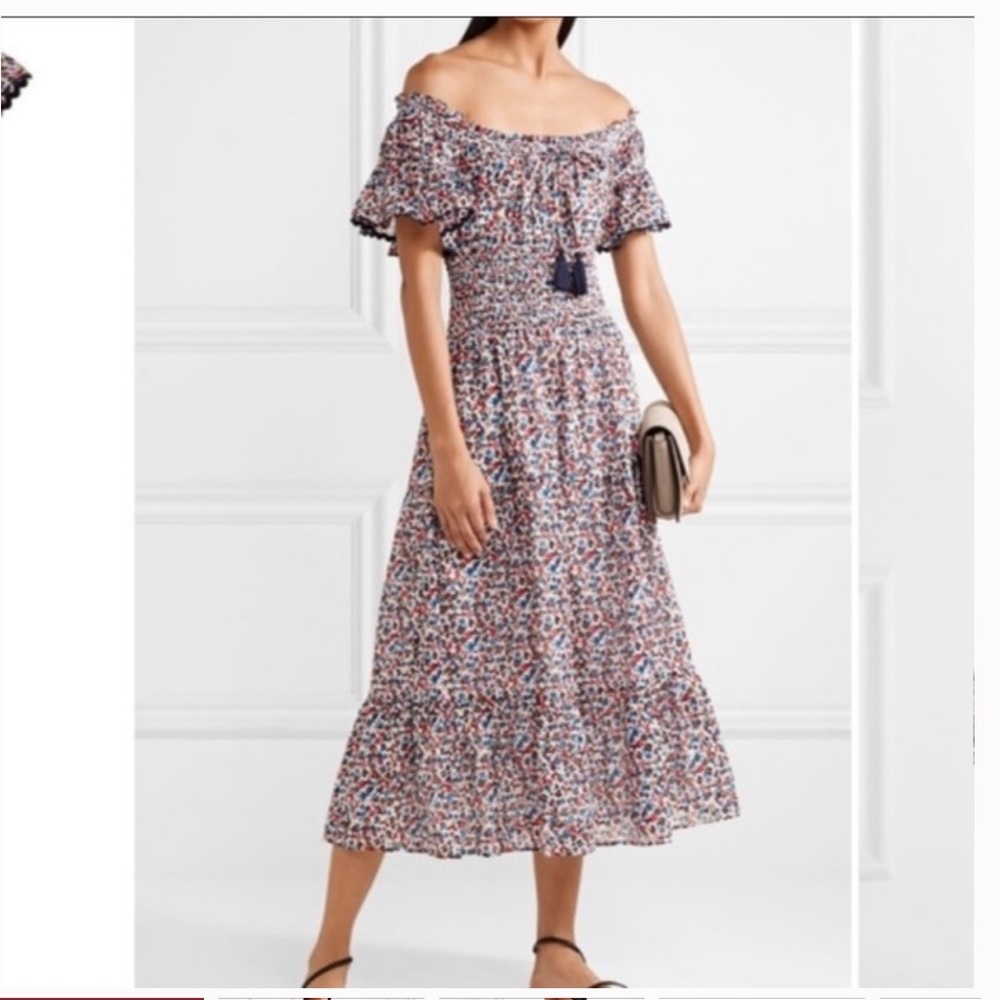 Tory Burch Wildflower Smocked Dress